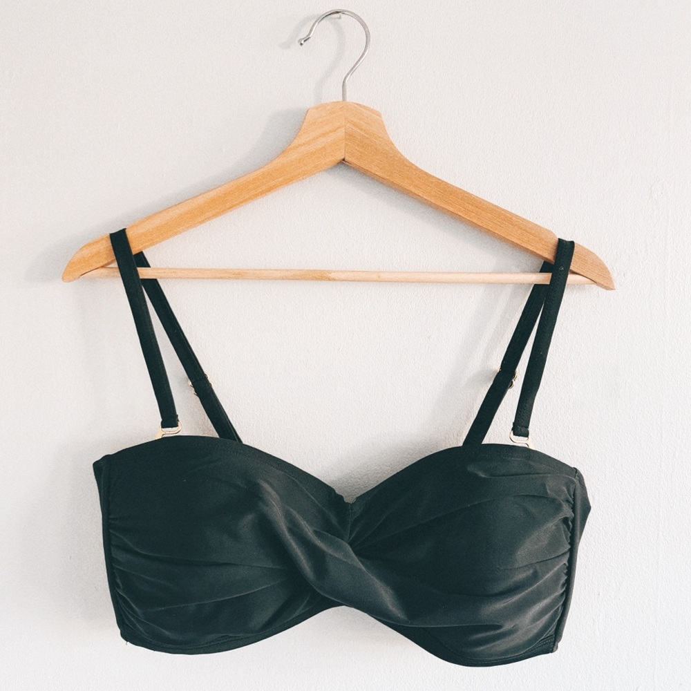 SWIMSUITS FOR ALL > Valentine Ruched Bandeau Bikini Top